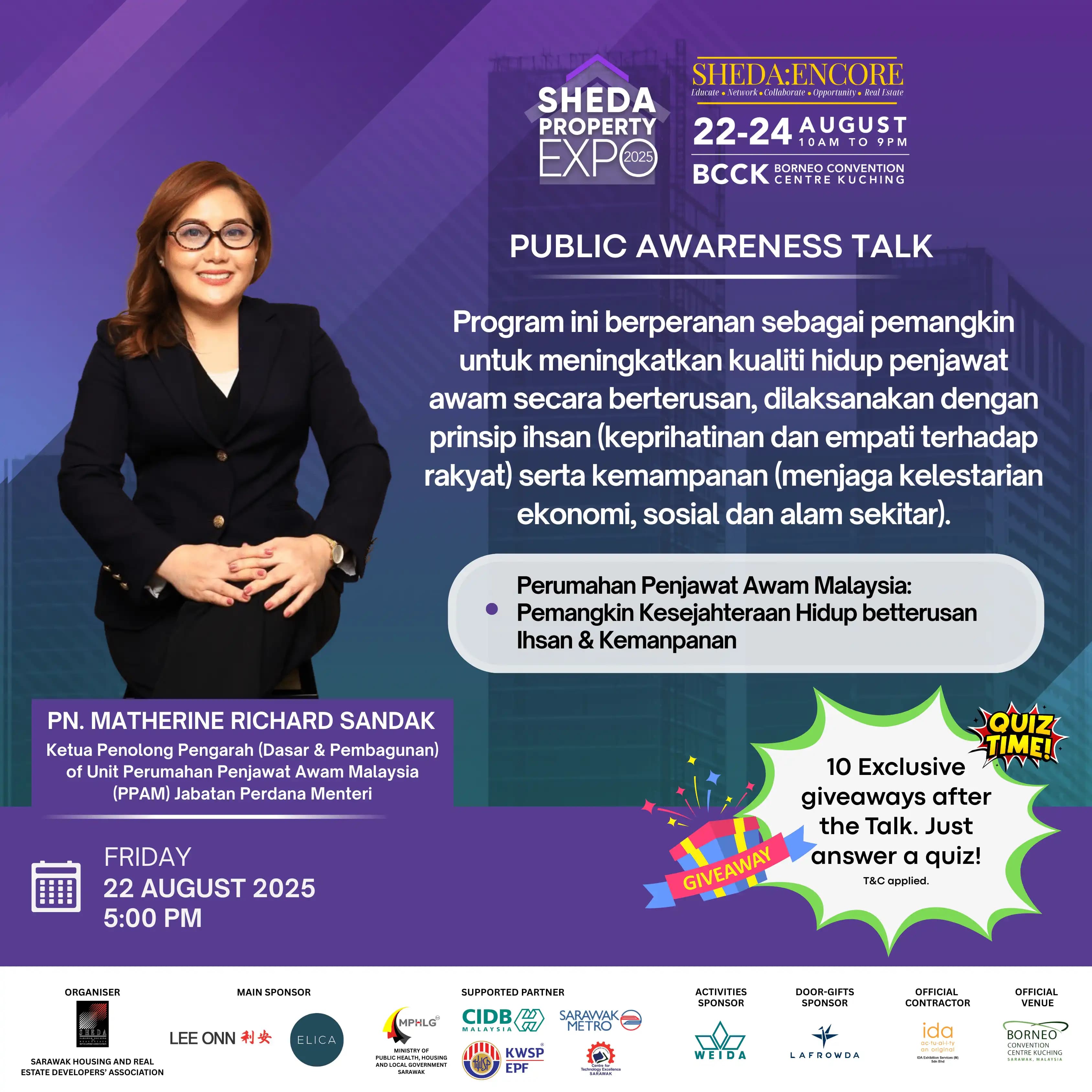 Talk by Puan Matherine Richard Sandak
