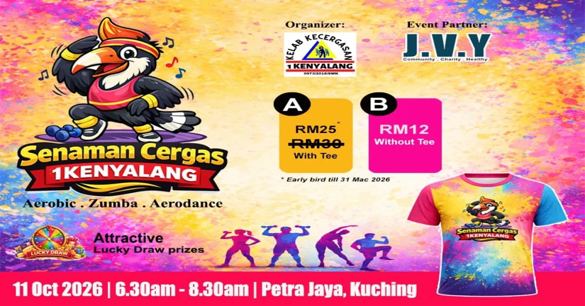 Senaman Cergas 1Kenyalang 2026