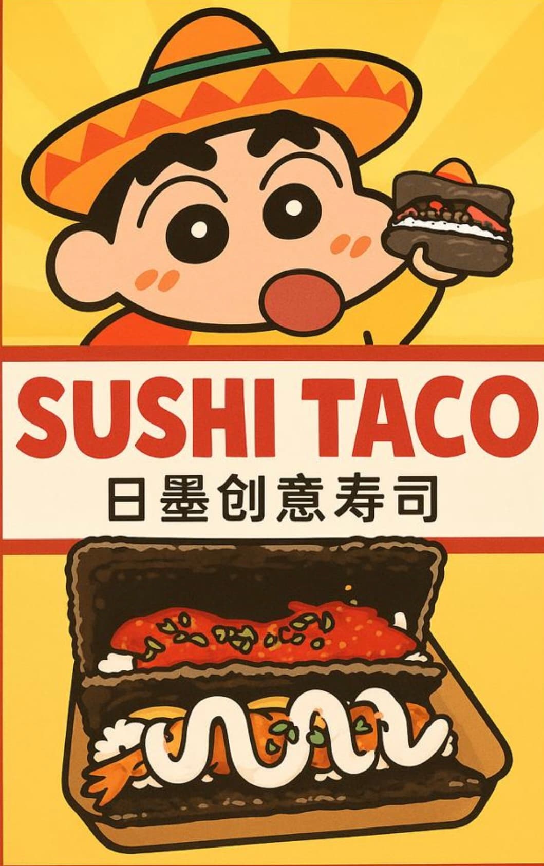Chi kou sushi taco